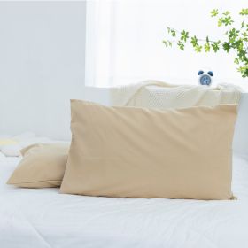 Polyester Knit Waterproof and Stain-Proof Pillowcase - Brown - 47*74(pairs)-8