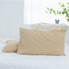 Polyester Knit Waterproof and Stain-Proof Pillowcase - Brown - 50*70-8