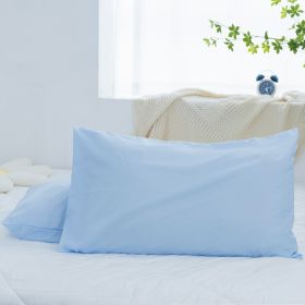 Polyester Knit Waterproof and Stain-Proof Pillowcase - Sky blue - 47*74-4