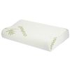 Bamboo Memory Foam Sleep Pillow Contoured Cervical Orthopedic Pillow Neck Support Breath Pillow - Large