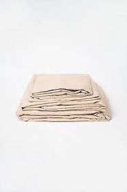 Omne Sleep 4-Piece Khaki Brushed Microfiber Full Hypoallergenic Sheet Set - Default