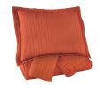 Ashley Raleda Orange Contemporary 3-Piece King Coverlet Set Q496003K - as Pic