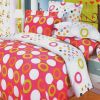 Blancho Bedding - [Coral Red] 100% Cotton 4PC Duvet Cover Set (King Size)(Comforter not included) - BLANCHOYG01003-4