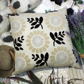 [Sun flower] Decorative Pillow Cushion / Floor Cushion (23.6 by 23.6 inches) - BETTINO-FJ-003