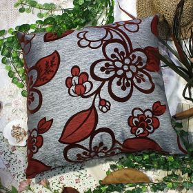 [Darkred Plum Blossom] Decorative Pillow Cushion / Floor Cushion (23.6 by 23.6 inches) - BETTINO-FJ-022