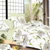 Blancho Bedding - [Green Lotus] 100% Cotton 4PC Duvet Cover set (Queen Size)(Comforter not included) - BLANCHOMF01042-3