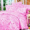 Blancho Bedding - [Pink Bubbles] 100% Cotton 4PC Duvet Cover Set (Full Size)(Comforter not included) - BLANCHOMF01005-2