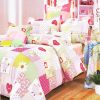 Blancho Bedding - [Pink Heart] 100% Cotton 4PC Duvet Cover Set (Full Size)(Comforter not included) - BLANCHODDX01026-2