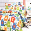 Blancho Bedding - [Happy Friends] 100% Cotton 3PC Duvet Cover Set (Twin Size)(Comforter not included) - BLANCHODDX01023-1