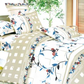 Blancho Bedding - [Palace Wall] 100% Cotton 4PC Duvet Cover Set (Queen Size)(Comforter not included) - BLANCHOMH01034-3