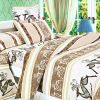 Blancho Bedding - [Beige Deer Totem] 100% Cotton 4PC Duvet Cover Set (King Size)(Comforter not included) - BLANCHOMH01004-4