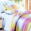 Blancho Bedding - [Golden Plaid] 100% Cotton 4PC Duvet Cover Set (Full Size)(Comforter not included) - BLANCHOMH01006-2