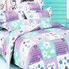 Blancho Bedding - [Purple Countryside] 100% Cotton 4PC Duvet Cover Set (Queen Size)(Comforter not included) - BLANCHOMH01019-3