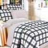 Blancho Bedding - [Red Black Plaid] 100% Cotton 4PC Duvet Cover Set (King Size)(Comforter not included) - BLANCHOMF01020-4