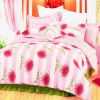 Blancho Bedding - [Pink Chrysanthemum] 100% Cotton 4PC Duvet Cover Set (King Size)(Comforter not included) (Comforter not included)(Comforter not incl