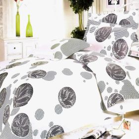 Blancho Bedding - [White Gray Marbles] 100% Cotton 3PC Duvet Cover Set (Twin Size)(Comforter not included) - BLANCHOHM01001-1