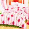 Blancho Bedding - [Pink Chrysanthemum] 100% Cotton 3PC Duvet Cover Set (Twin Size)(Comforter not included) (Comforter not included)(Comforter not incl