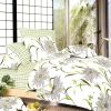 Blancho Bedding - [Green Lotus] 100% Cotton 3PC Duvet Cover set (Twin Size)(Comforter not included) - BLANCHOMF01042-1