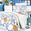 Blancho Bedding - [Traces of Dreams] 100% Cotton 4PC Duvet Cover Set (King Size)(Comforter not included) - BLANCHOMF01015-4