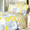 Blancho Bedding - [Yellow Whirl] 100% Cotton 3PC Duvet Cover Set (Twin Size)(Comforter not included) - BLANCHOMF01016-1