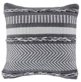 Ashley Yarnley Gray/White Casual Pillow (Set of 4) A1001020 - as Pic