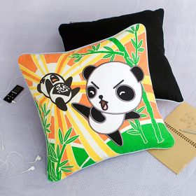 [Kung Fu Panda] Embroidered Applique Pillow Cushion / Floor Cushion (19.7 by 19.7 inches) - ONITIVA-DP005