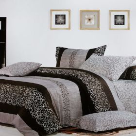 Blancho Bedding - [Charming Garret] 100% Cotton 4PC Comforter Cover/Duvet Cover Combo (Queen Size) - BLANCHOMF01064-3