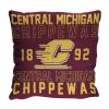 Central Michigan OFFICIAL NCAA "Stacked" Woven Pillow; 20" x 20" - 1COL/13002/1103/RET