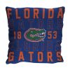 Florida OFFICIAL NCAA "Stacked" Woven Pillow; 20" x 20" - 1COL/13002/0016/RET