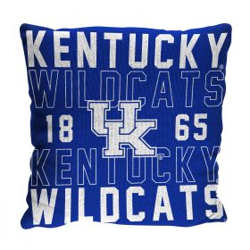 Kentucky OFFICIAL NCAA "Stacked" Woven Pillow; 20" x 20" - 1COL/13002/0020/RET