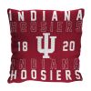 Indiana OFFICIAL NCAA "Stacked" Woven Pillow; 20" x 20" - 1COL/13002/0026/RET