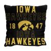 Iowa OFFICIAL NCAA "Stacked" Woven Pillow; 20" x 20" - 1COL/13002/0002/RET