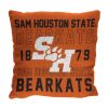 Sam Houston State OFFICIAL NCAA "Stacked" Woven Pillow; 20" x 20" - 1COL/13002/0187/RET