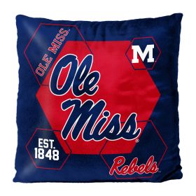 Mississippi OFFICIAL NHL "Connector" Double Sided Velvet Pillow; 16" x 16" - 1COL/23500/0054/RET