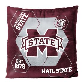 Mississippi State OFFICIAL NHL "Connector" Double Sided Velvet Pillow; 16" x 16" - 1COL/23500/0056/RET