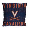 Virginia OFFICIAL NCAA "Stacked" Woven Pillow; 20" x 20" - 1COL/13002/0073/RET