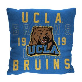 UCLA OFFICIAL NCAA "Stacked" Woven Pillow; 20" x 20" - 1COL/13002/0069/RET