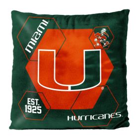 Miami OFFICIAL NHL "Connector" Double Sided Velvet Pillow; 16" x 16" - 1COL/23500/0011/RET