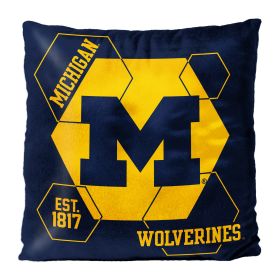 Michigan OFFICIAL NHL "Connector" Double Sided Velvet Pillow; 16" x 16" - 1COL/23500/0021/RET