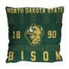 North Dakota State OFFICIAL NCAA "Stacked" Woven Pillow; 20" x 20" - 1COL/13002/0098/RET