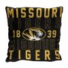 Missouri OFFICIAL NCAA "Stacked" Woven Pillow; 20" x 20" - 1COL/13002/0009/RET