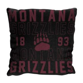 Montana OFFICIAL NCAA "Stacked" Woven Pillow; 20" x 20" - 1COL/13002/0065/RET