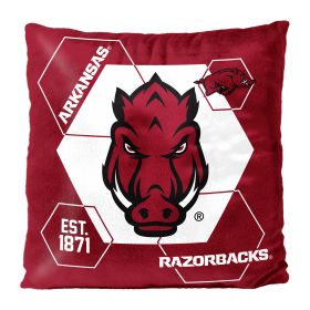 Arkansas OFFICIAL NHL "Connector" Double Sided Velvet Pillow; 16" x 16" - 1COL/23500/0014/RET