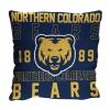 Northern Colorado OFFICIAL NCAA "Stacked" Woven Pillow; 20" x 20" - 1COL/13002/1180/RET