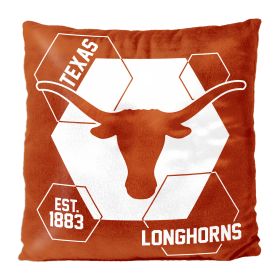 Texas OFFICIAL NHL "Connector" Double Sided Velvet Pillow; 16" x 16" - 1COL/23500/0036/RET