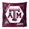 Texas A&M OFFICIAL NHL "Connector" Double Sided Velvet Pillow; 16" x 16" - 1COL/23500/0034/RET