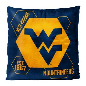 West Virginia OFFICIAL NHL "Connector" Double Sided Velvet Pillow; 16" x 16" - 1COL/23500/0038/RET