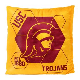 USC OFFICIAL NHL "Connector" Double Sided Velvet Pillow; 16" x 16" - 1COL/23500/0068/RET