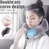 U Shaped Memory Foam Neck Pillows Soft Slow Rebound Space Travel Pillow Massage Sleeping Airplane Pillow Neck Cervical Bedding - Upgrade B Grey - Chin