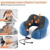 U Shaped Memory Foam Neck Pillows Soft Slow Rebound Space Travel Pillow Massage Sleeping Airplane Pillow Neck Cervical Bedding - Upgrade B Black - Chi